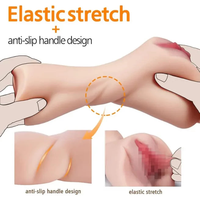 Self-Lubricating Realistic Masturbator