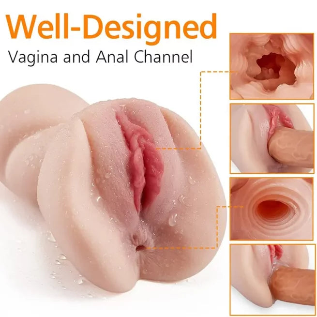 Self-Lubricating Realistic Masturbator