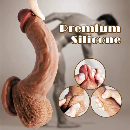 Penis Dildo 10" Inch Flexible (Pure silicone)